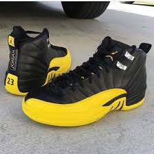 Air Jordans 12 Black And Yellow Air Jordan Retro 12 Fashion Nike Shopping Sneakers Shoes Basketballshoes Airjordan Retro Yellow Sneakers Shoes Sneakers Jordans Hype Shoes