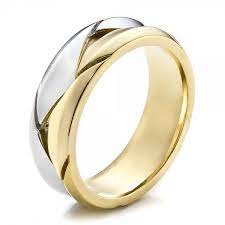 Men S Braided Two Tone Wedding Band 100125 Seattle Bellevue Joseph Jewelry Cool Wedding Rings Mens Wedding Bands Mens Wedding Rings