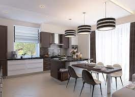 The kitchen is where the heart and soul of your restaurant is: Modern Kitchen Diner Ideas Open Plan Space Interior Designs Deavita