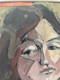 Mixed Media Portrait #2 by Judy Pike For Sale at 1stDibs