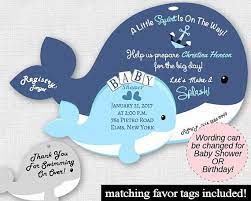 Blue Whale Baby Shower Invitations Nautical Baby Shower Sailor Boy Unique Whale Baby Shower Invitations Whales Baby Shower Nautical Baby Shower Invitations