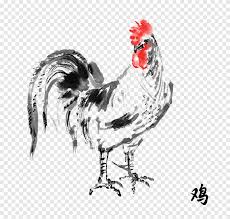 Сериал драконий жемчуг/dragon ball онлайн. Ayam Besar Yang Dilukis Dengan Tangan Ayam Gaya Cina Png Pngegg