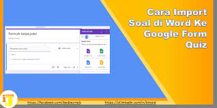 Berikut akan kami berikan cara mengatasi gagal upload file ditolak server di google form. Cara Import Soal Di Word Ke Google Form Quiz Ij Com