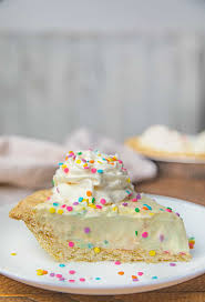 The photo above doesn't do it justice; Birthday Cake Pie With Rainbow Sprinkles Dinner Then Dessert