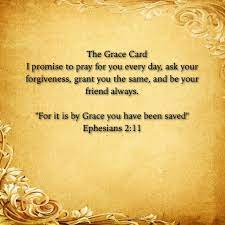 Most card issuers offer an interest free period on purchases if the user meets certain criteria, but the. Grace Card The Grace Card Love Joy Peace Get Closer To God