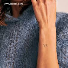 Saturn Temporare Tatowierung 3er Set Tattoo Set Saturn Tattoo Planet Tattoos
