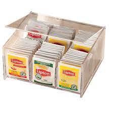 Acrylic Tea Bag Box Walmart Com Tea Organization Storage Tea Organization Kitchen Organization Pantry