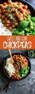 Sweet And Sour Chickpeas Vegan Gluten Free Peas And Crayons Recipe Recipes Chickpea Easy Delicious Recipes