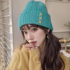 Tyadorw Cute Hats for Women Y2K Cuff Knit Beanie Harajuku Crochet Hats  Acubi Chunky Beanies Grunge Preppy Accessories (Black,OneSize) at Amazon ...