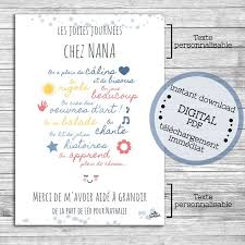 Affiche Merci Nounou Creche Mam A Imprimer Pdf Personnalisable Editable Pdf Bleue Bullet Journal Journal