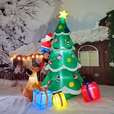 Maybe you would like to learn more about one of these? Inflatable Christmas Decorations 7feet Inflatable Santa Being Chased Up The Tree Yard Inflatables With Led Light Holiday Spirit Inflatable Bouncers Aliexpress