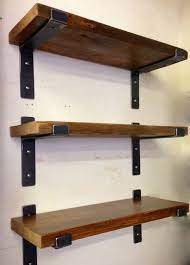Etagère > etagère murale style industriel sur jardindeco.com. Modern Steel Shelf Brackets For 2 X 10 Lumber Industrial Loft Style Metal Shelf Brackets And Supports H Reclaimed Wood Shelves Shelves Metal Shelf Brackets