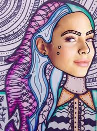 Surrealist Zentangle Portraits Free Lesson Plan Download The Art Of Ed Surrealist Zentangle Port Art Lessons Middle School 7th Grade Art Art Lesson Plans