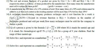 Write down all the possible values of x. Cbse Class 11 Mathematics Linear Inequalities Worksheet