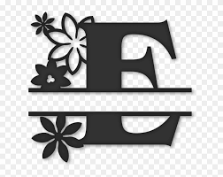 Free Free 219 Flower Split Monogram Svg Free SVG PNG EPS DXF File