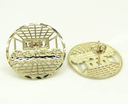An entire category which features gold only earrings, various designs ranging from crosses, jesus and more religious styled earrings. Buy 10k Yellow Gold Two Tone Jesus Apostles Last Supper Round Cage Earrings Online At So Icy Jewelry