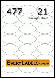 Download label templates cd label psd template free download label photo of free printable label templates free template free blank label template sample free address label templates fantastic picture. 477 Oval White Synthetic Labels 65 Mm X 35 Mm Everylabels Com Au