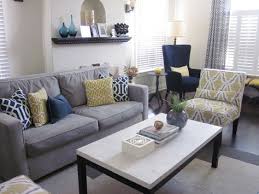 Loving The Gray Navy And Mustard Muted Yellow Living Room Decor Gray Grey And Yellow Living Room Yellow Living Room