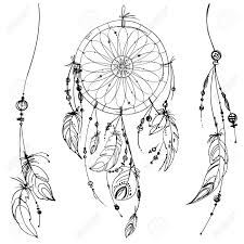 Dreamcatcher Set Of Ornaments Feathers And Beads Native American Royalty Free Cliparts Vectors And Stock Illustration Image 62427013 New listingimpressive navajo sterling silver feather necklace native american. dreamcatcher set of ornaments feathers and beads native american