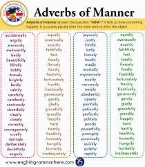 Generally, adverb placement is taught when focusing on specific types of adverbs. Adverbs Of Manner List And Example Sentences English Grammar Here