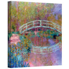 Artwall Claude Monet S Japanese Bridge Gallery Wrapped Canvas Overstock Com Shopping The Best Deals On Canvas Monet Art Monet Paintings Painting