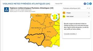 Météo france a étendu la vigilance orange canicule à 66 départements, jeudi. Pyrenees Atlantiques Alerte Orange Aux Orages Vents Violents Et Grele Attendus
