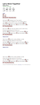 Let S Stick Together Bryan Ferry Http Myuke Ca Ukulele Chords Ukulele Songs Ukulele