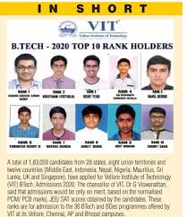 Vit requests all student aspirants who are appearing for the viteee 2021 exams to follow the fundamental rules. Results Of Vellore Institute Of Technology Vit B Tech Admissions 2020 Declared