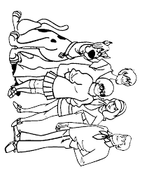 Click on an image below. Scooby Doo Gang Coloring Pages Portrait