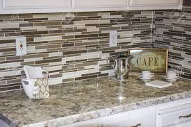 modern kitchen counter & backsplash