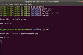 Lex Program For Checking A Valid Url Geeksforgeeks