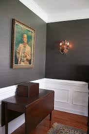 See more ideas about interior, interior design, design. New Wall Color And Edward White Wainscoting Grey Walls Living Room Dark Grey Dining Room