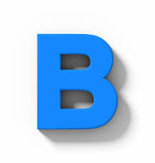 Foto De Letra B 3d Azul Isolado No Branco Com Sombra Projecao Orthogonal E Mais Fotos De Stock De Letra B Istock