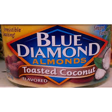 Oven roasted and enhanced with sweet coconut flavor, . Calories In Toasted Coconut Flavored Almonds From Blue Diamond Almonds