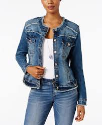 Inc International Concepts Frayed Denim Jacket Only At Macy S Jackets Women Macy S Frayed Denim Jacket Denim Jacket Women Frayed Denim