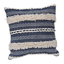 Get it as soon as fri, aug 13. Indigo Textured Fringe Pillow Kirklands