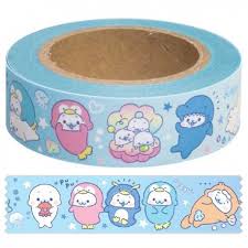 Mamegoma Aquarium Washi Tape In 2020 Kawaii Stationery Washi Tape Washi