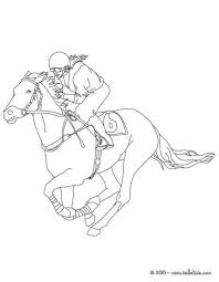 Horse Competition Coloring Pages Jockey On A Galloping Horse Horse Coloring Pages Sports Coloring Pages Horse Competition