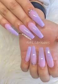 If you've already cleaned your nails and want to create ombre nails, start by applying a clear base coat to prevent your nails from getting stained. Pastel Pink And Purple Ombre Nails Novocom Top
