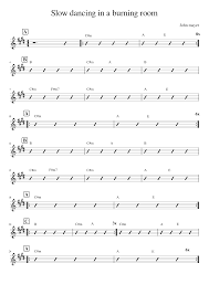 John clayton mayer (/ ˈ m eɪ. Slow Dancing In A Burning Room John Mayer Sheet Music For Piano Rock Band Download And Print In Pdf Or Midi Free Sheet Music For Slow Dancing In A Burning
