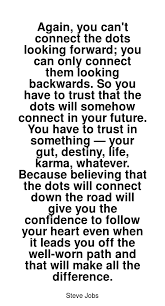 Read More Steve Jobs Quotes At Wiktrest Com Again You Can T Connect The Dots Looking Forward You Can Only Co Steve Jobs Quotes Wisdom Quotes Nemo Quotes