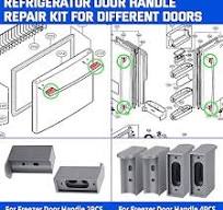 Amazon.com: WIKIBB Refrigerator Door Handle Repair Kit ...