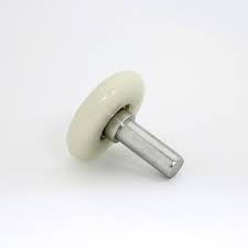 Roulettes Axe Court 11 Mm Nylon Blanc Pour Porte Sectionnelle Gunther Javey Crowford Ekoenig Domotique