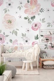 Nursery Wallpaper Peel And Stick Self Adhesive Watercolor Etsy In 2020 Kids Room Wallpaper Nursery Wallpaper Kids Room Murals