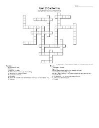 Crossword California Kreuzwortratsel Green Line 6 Vokabeln Unterrichtsmaterial In Den Fachern Englisch Fachubergreifendes Kreuzwortratsel Vokabeln Ratsel