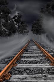 The Railway Track Color Splash Photography Splash Photography Night Train