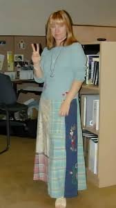 Adding triangular inserts to wide jeans