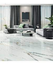 Carrara, calacatta, statuario, travertin et onyx. Carrelage Imitation Marbre Blanc Veine De Noir Et D Or Poli Brillant Xxl 98x98cm Rectifie Porce1840 Firenze