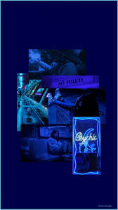 Dark Blue Iphone 14 Plus Wallpaper On We Heart It Dark Blue Aesthetic Wallpaper Neat