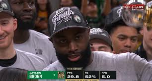 Jaylen Brown wins the Larry Bird Trophy for 2024 Eastern Conference Finals  MVP!